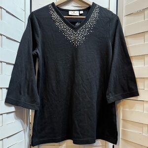 Quacker Factory Bejeweled Top